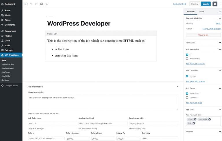 Integrate your Job Listing Website with Broadbean