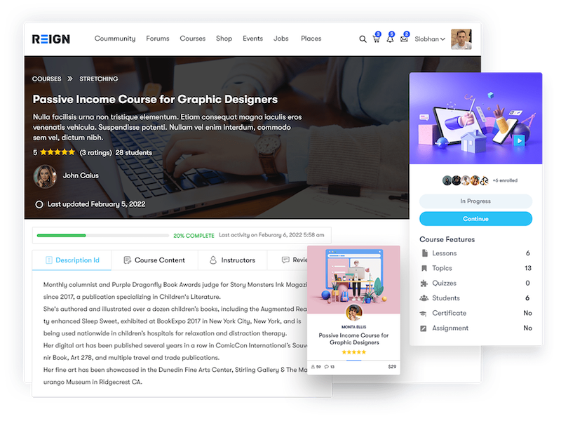 Reign for LearnDash LMS WordPress Theme