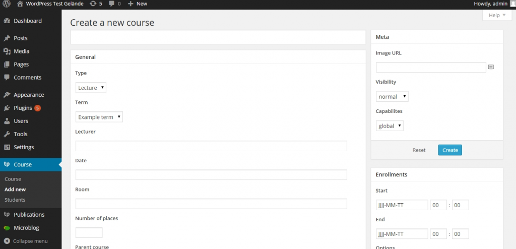TeachPress LMS Plugin