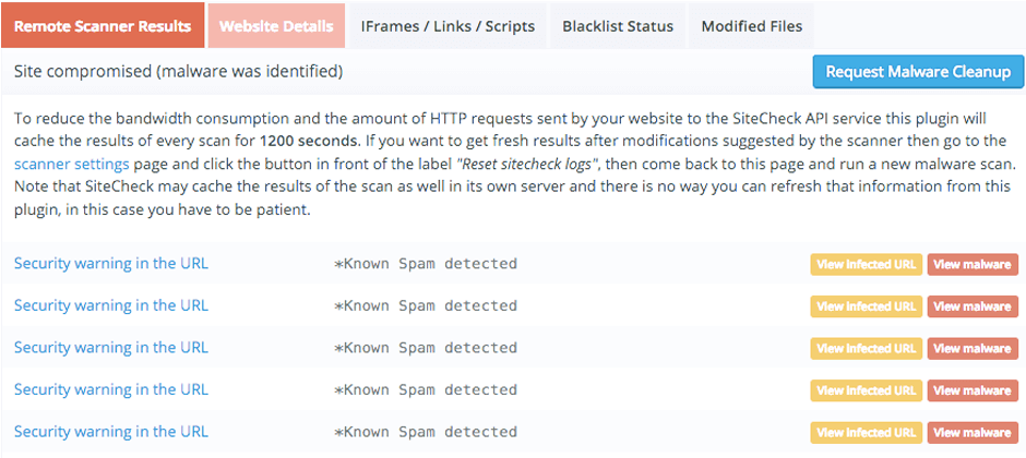 malware-scan-results: Sucuri security plugin 