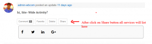 BuddyPress Activity Social Share Plugin