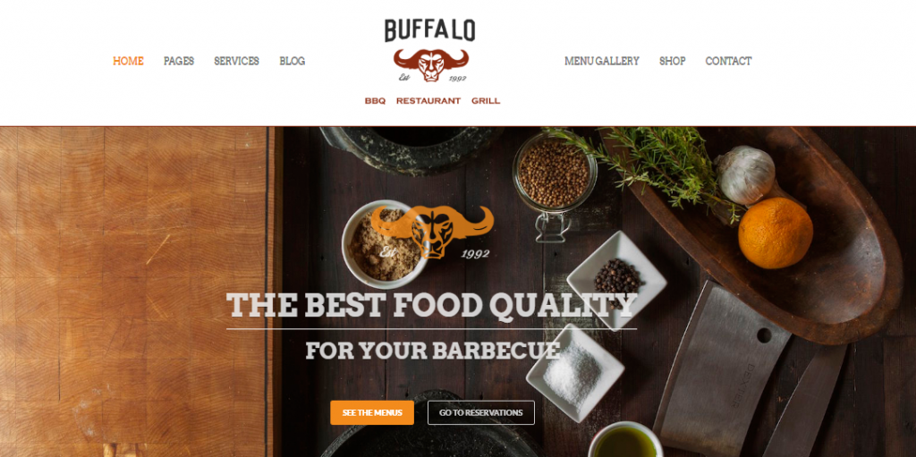 WordPress Restaurant theme