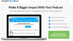 Simple Podcast Press for Podacast website