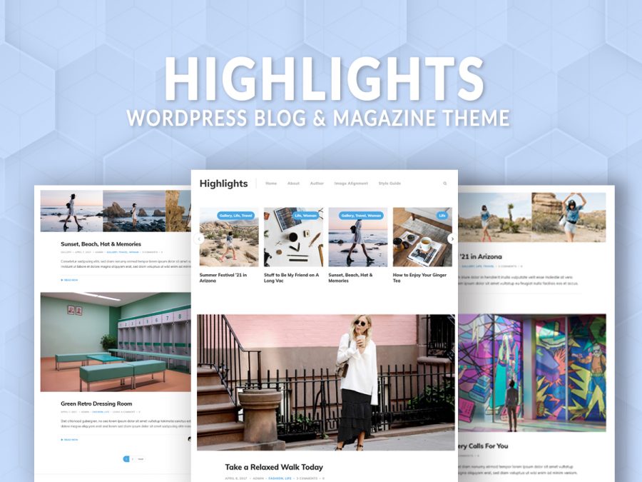 Highlights blog and magazine theme