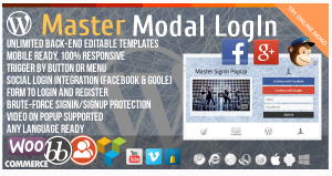 Master Modal LogIn PopUp