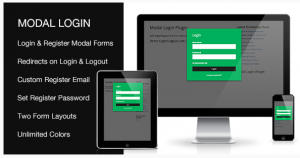 Modal Login Register Forgotten WordPress Plugin