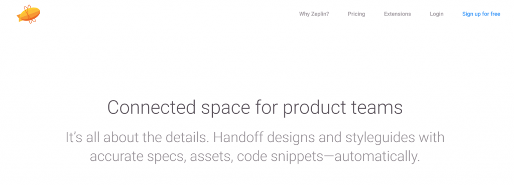Zeplin, Web Designers tool