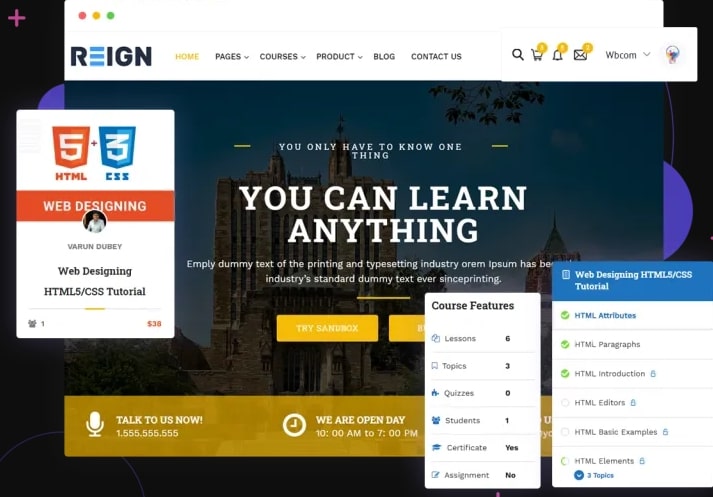 Reign Learnmate LearnDash Theme