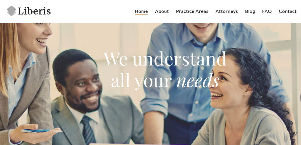WordPress theme for legal offices