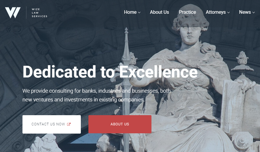 WizeLaw lawyer WP Theme