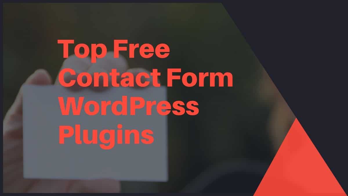 Contact Form WordPress Plugins