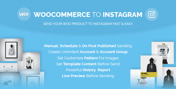Woocommer to instagram