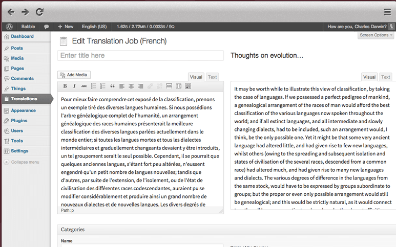 WordPress Translation Plugins