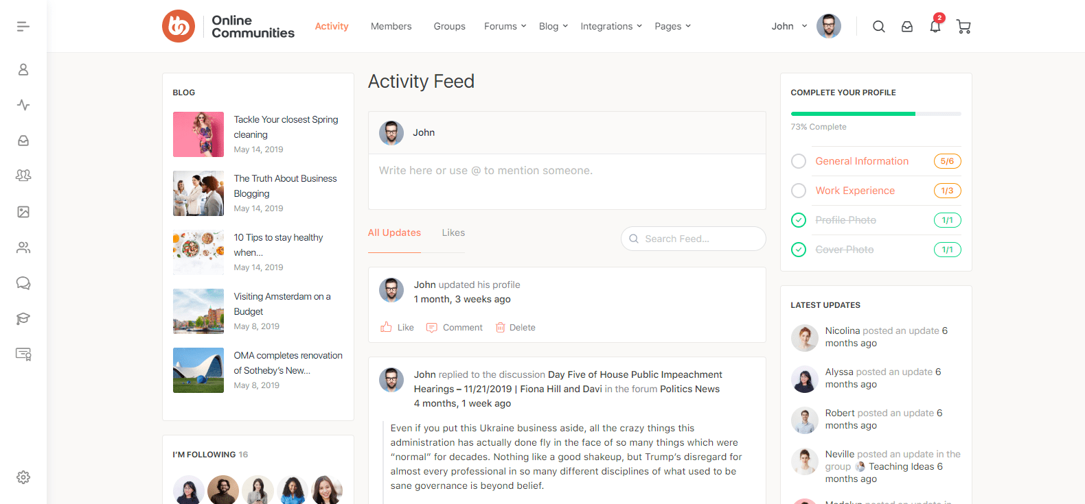 BuddyBoss- Community WordPress themes