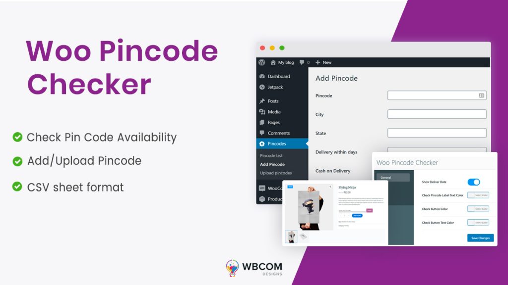 Woo Pincode checker