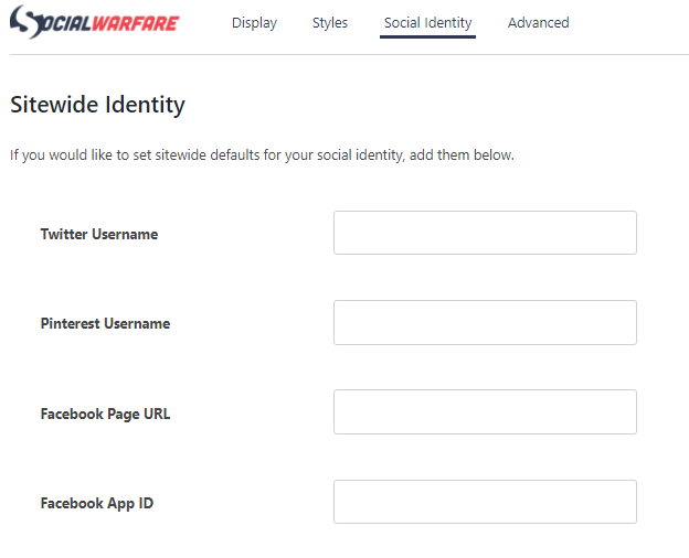 configure Social Identity