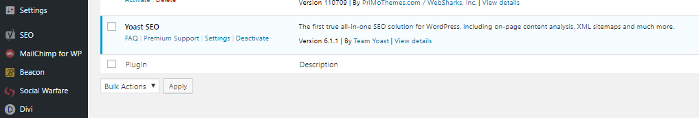 Install Yoast SEO Plugin