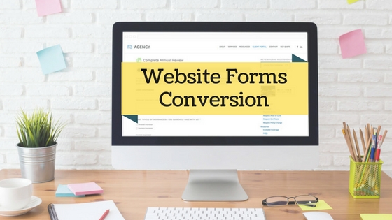 Website form conversion image