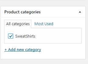 WooCommerce Product categories, Tags, Attributes