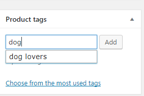 WooCommerce Product categories, Tags, Attributes