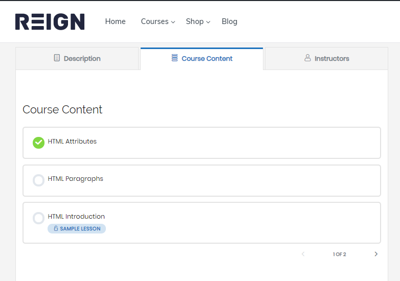 Pagination