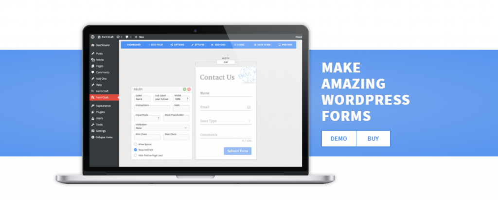 form craft- Contact Form plugins