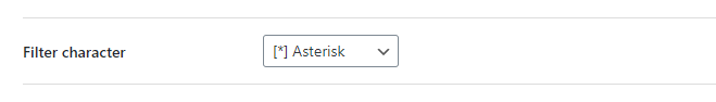 BuddyPress Profanity filter character settings