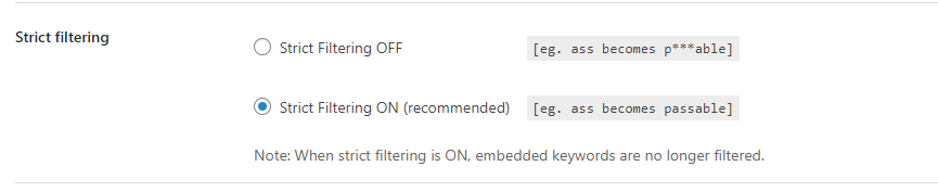 buddypress profanity