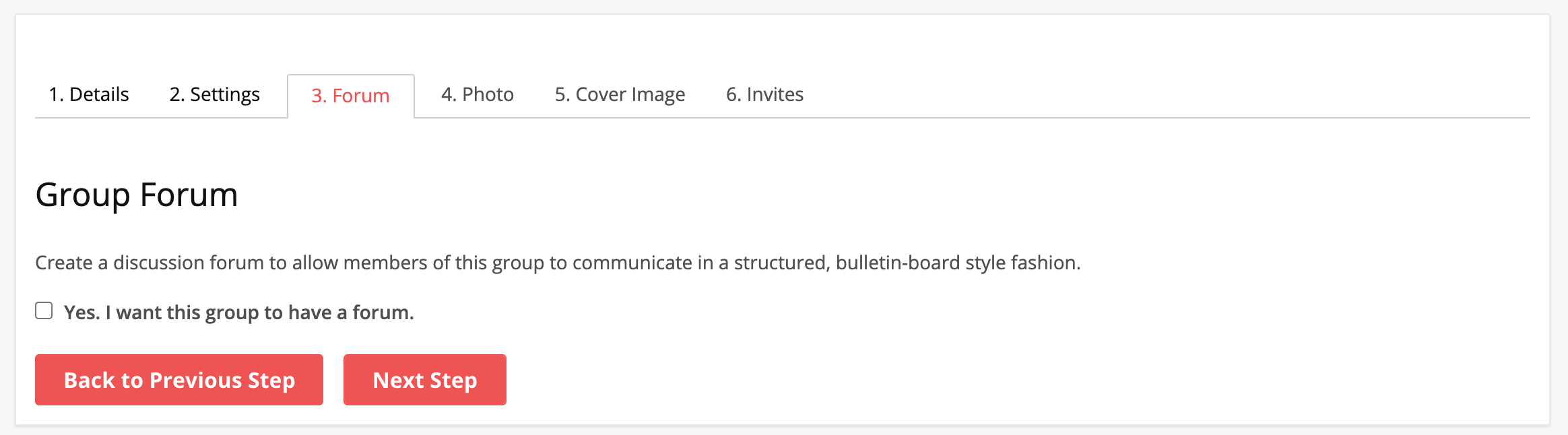 BuddyPress group Forum Integration