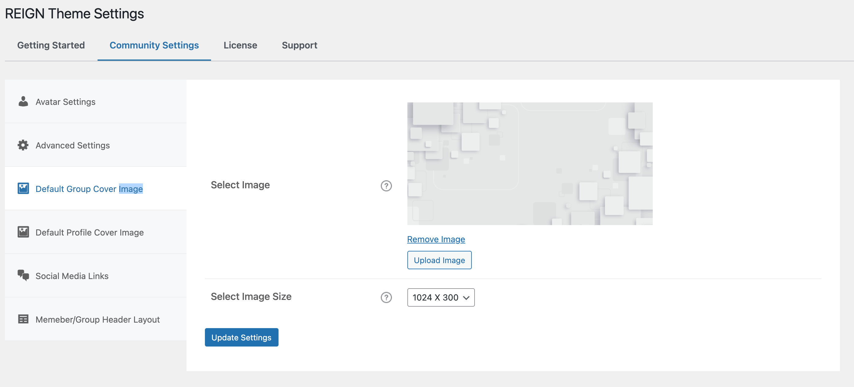 Default BuddyPress Group Cover image