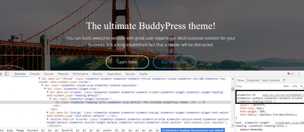 install font in WordPress website