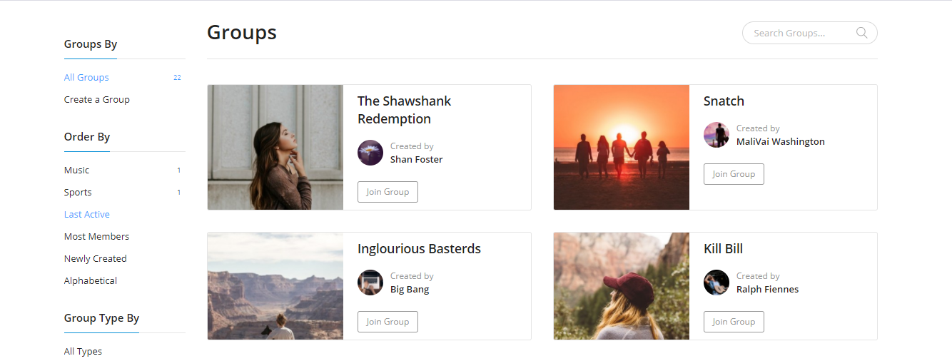 Social Network Site, Social Network Site, BuddyPress