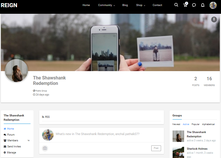Change group Header and group Directory 