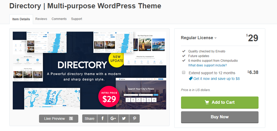 WordPress Directory Theme