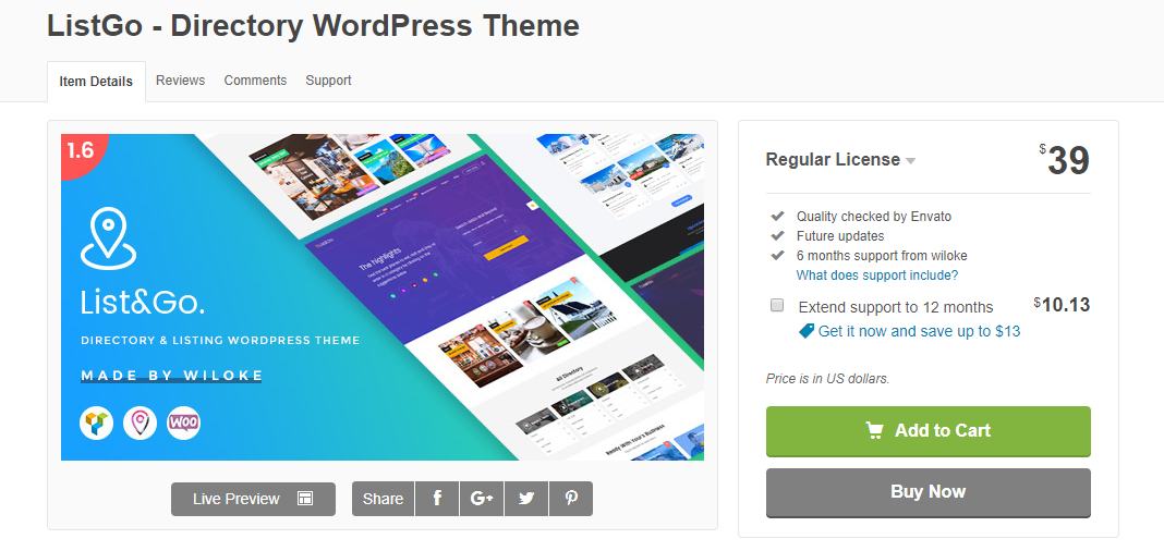 WordPress Directory Theme
