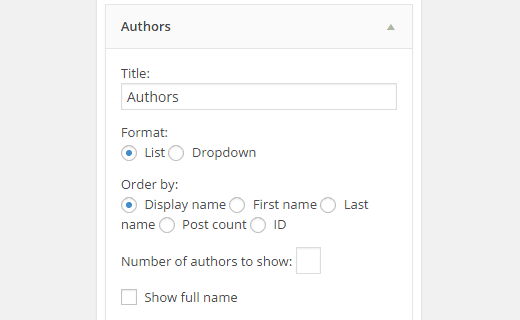 Blogger widget