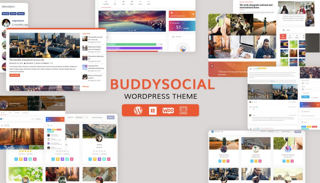 WordPress BuddyPress Theme