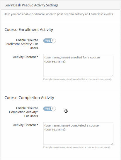 PeepSo LearnDash Integration