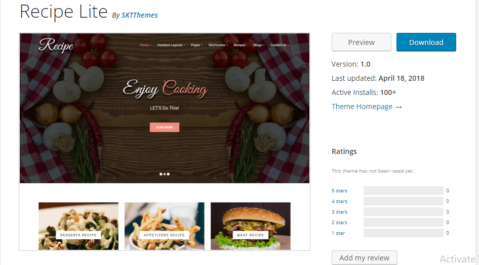 Recipe Lite