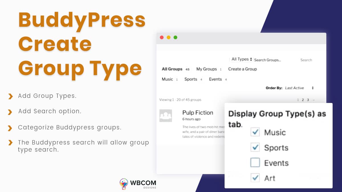 create group types