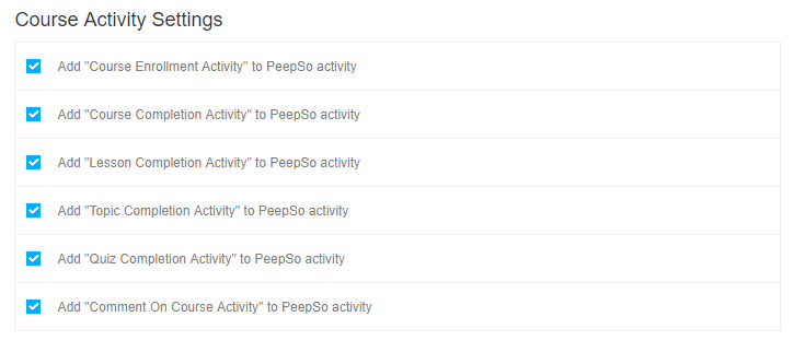 PeepSo LearnDash Integration