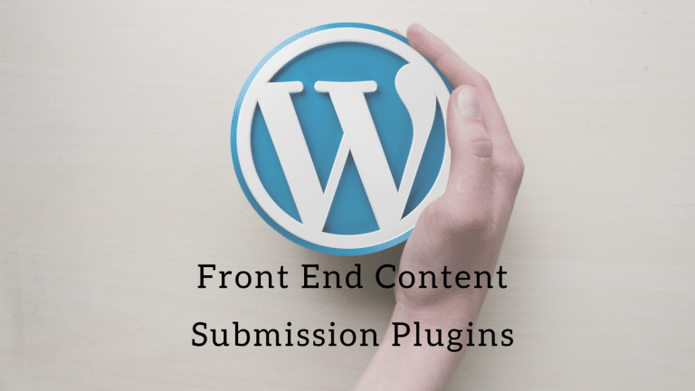 Front End Content Submission Plugins