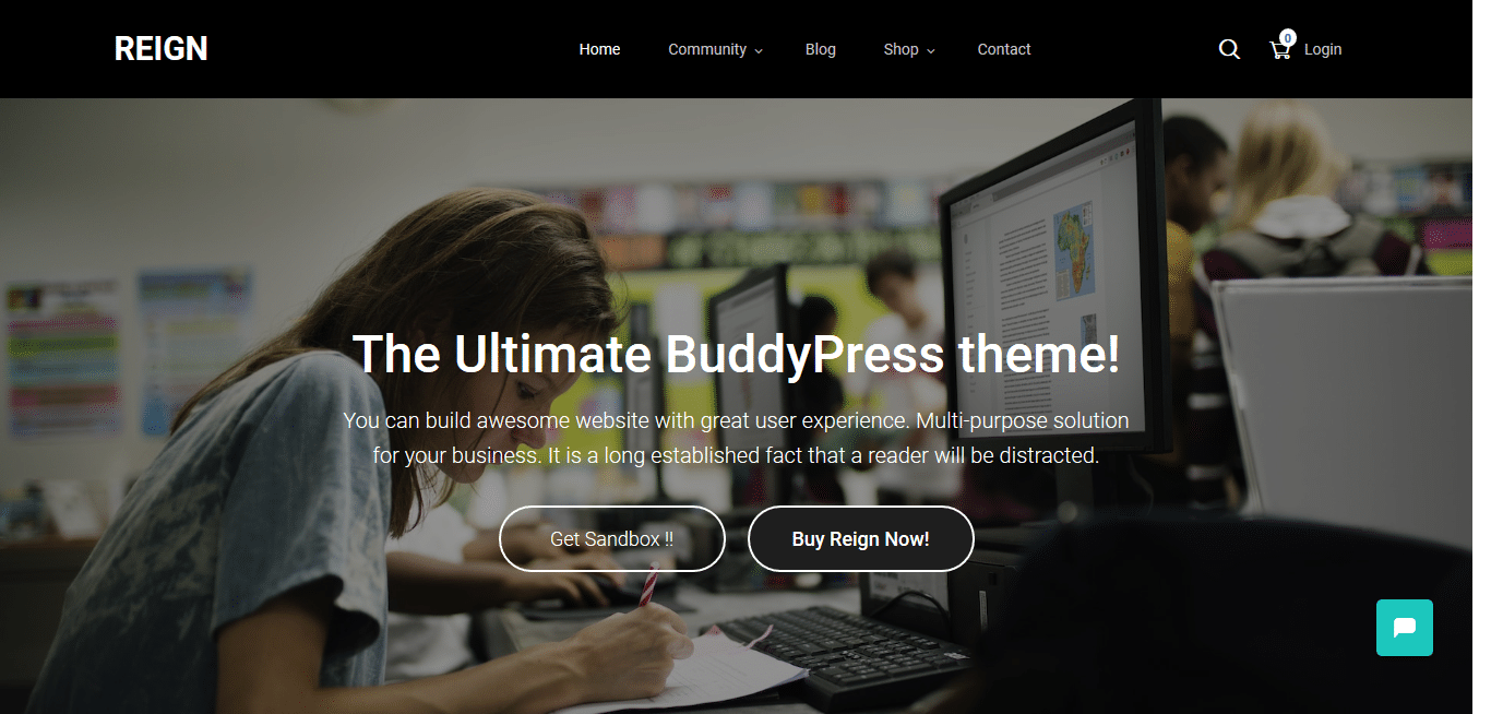 Reign BuddyPress Theme