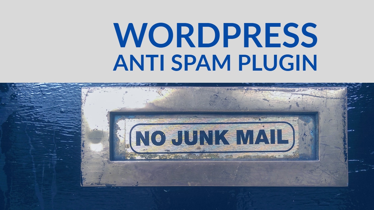 wordpress anti Spam plugin