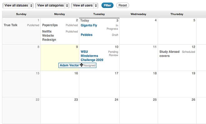 Editorial Workflow Management
