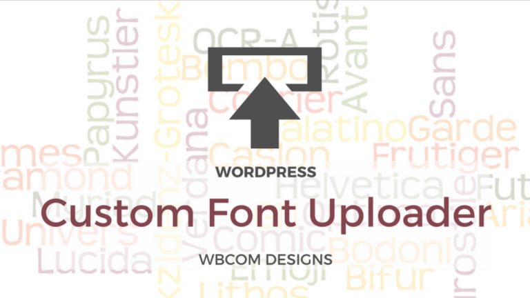 Custom Font Uploader,WordPress Custom Font Uploader