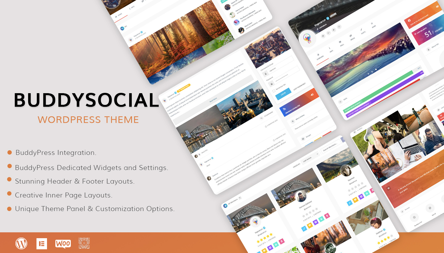 BuddyPress WordPress Theme