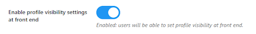 Enable buddypress profile visibility setting,Private Community
