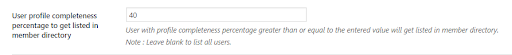 Minimum BuddyPress Member Profile Completeness
