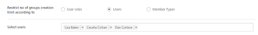 limit group creation based on user,Private Community
